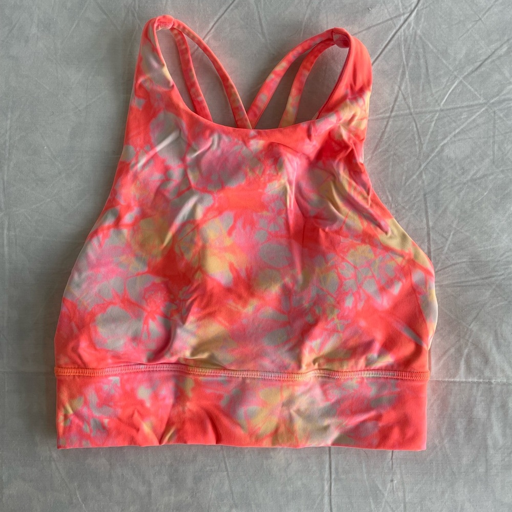 lululemon athletica Pink and Yellow Tank Top